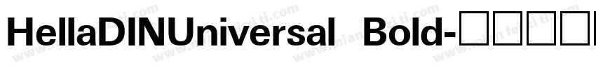 HellaDINUniversal Bold字体转换